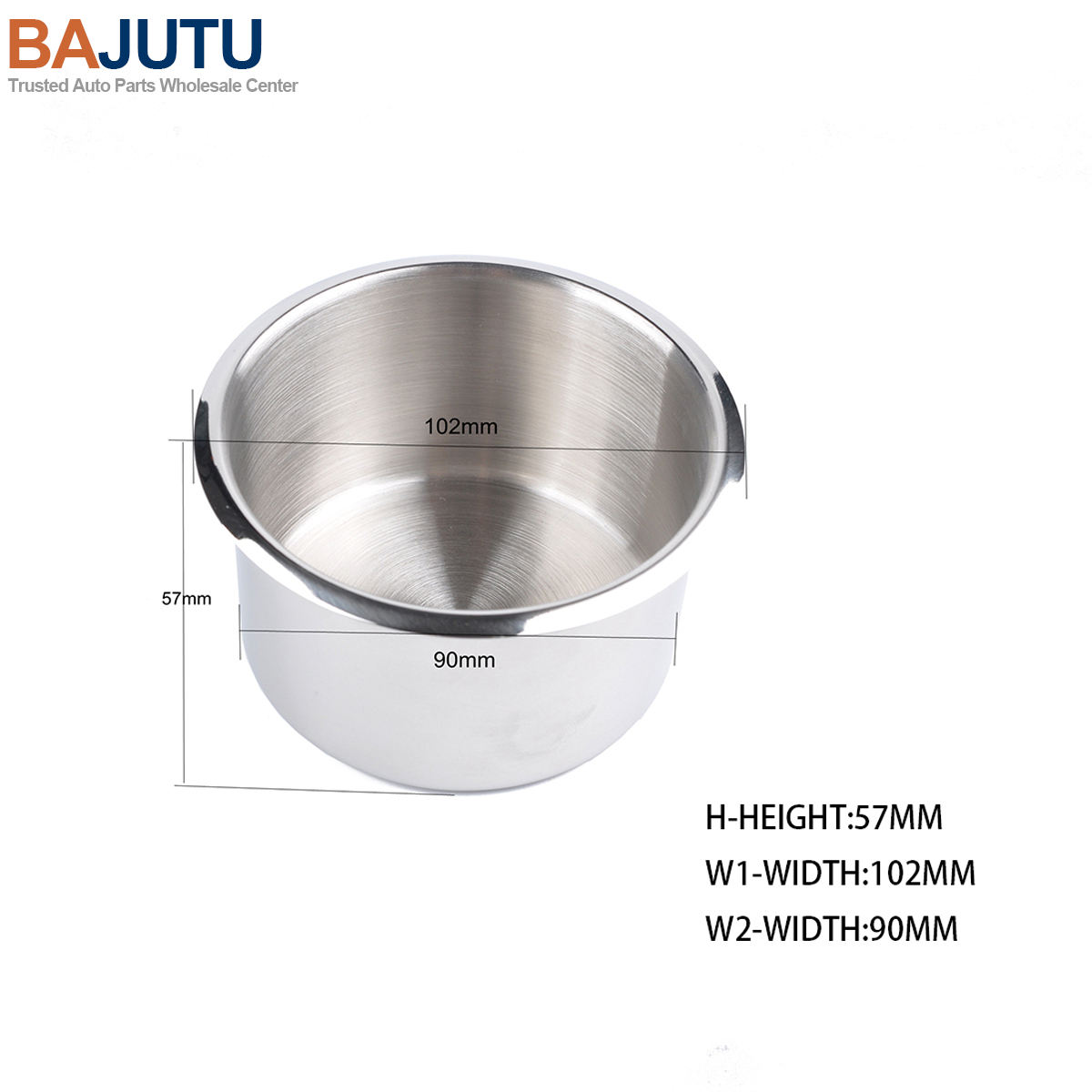 Bajutu 8.5*5.5cm Stainless Steel Dro<i></i>p-in Cup Holder for RV Car Truck - Wholesale Price